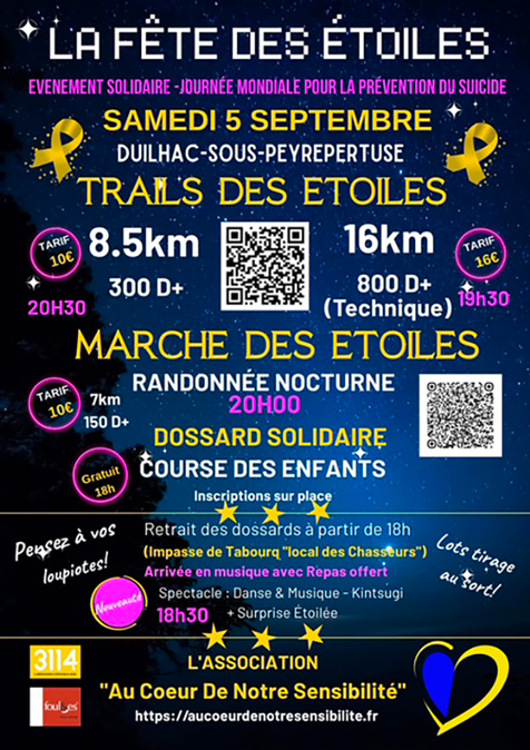 Affiche de la course Trail des étoiles