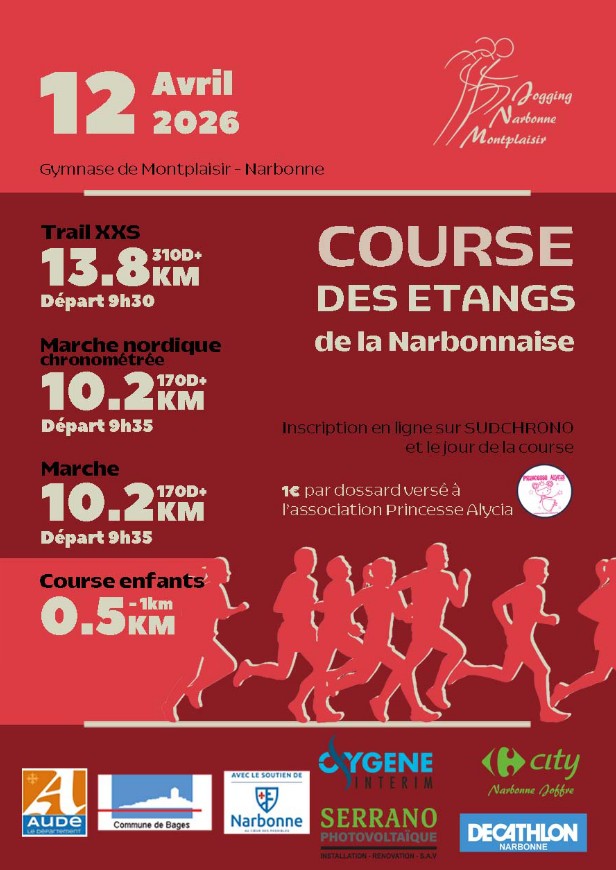 Affiche de la course Course des étangs de la Narbonnaise