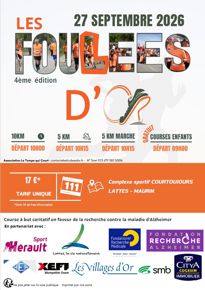 Affiche de la course LES FOULEES D&rsquo;OR