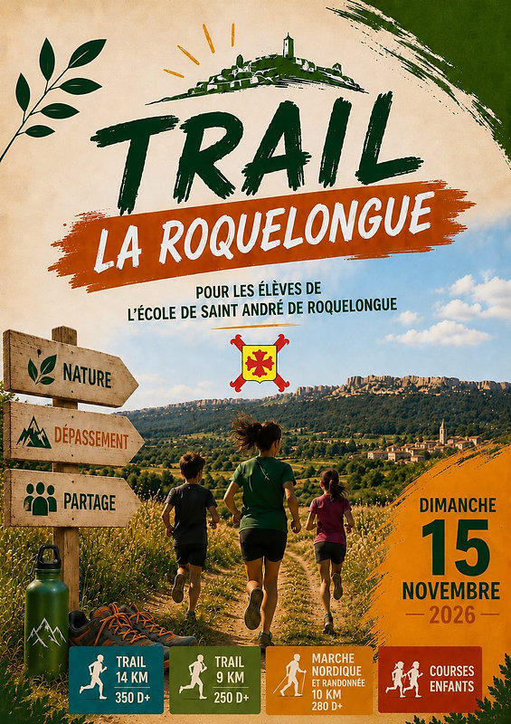 Affiche de la course Trail de Saint-André de Roquelongue 2026